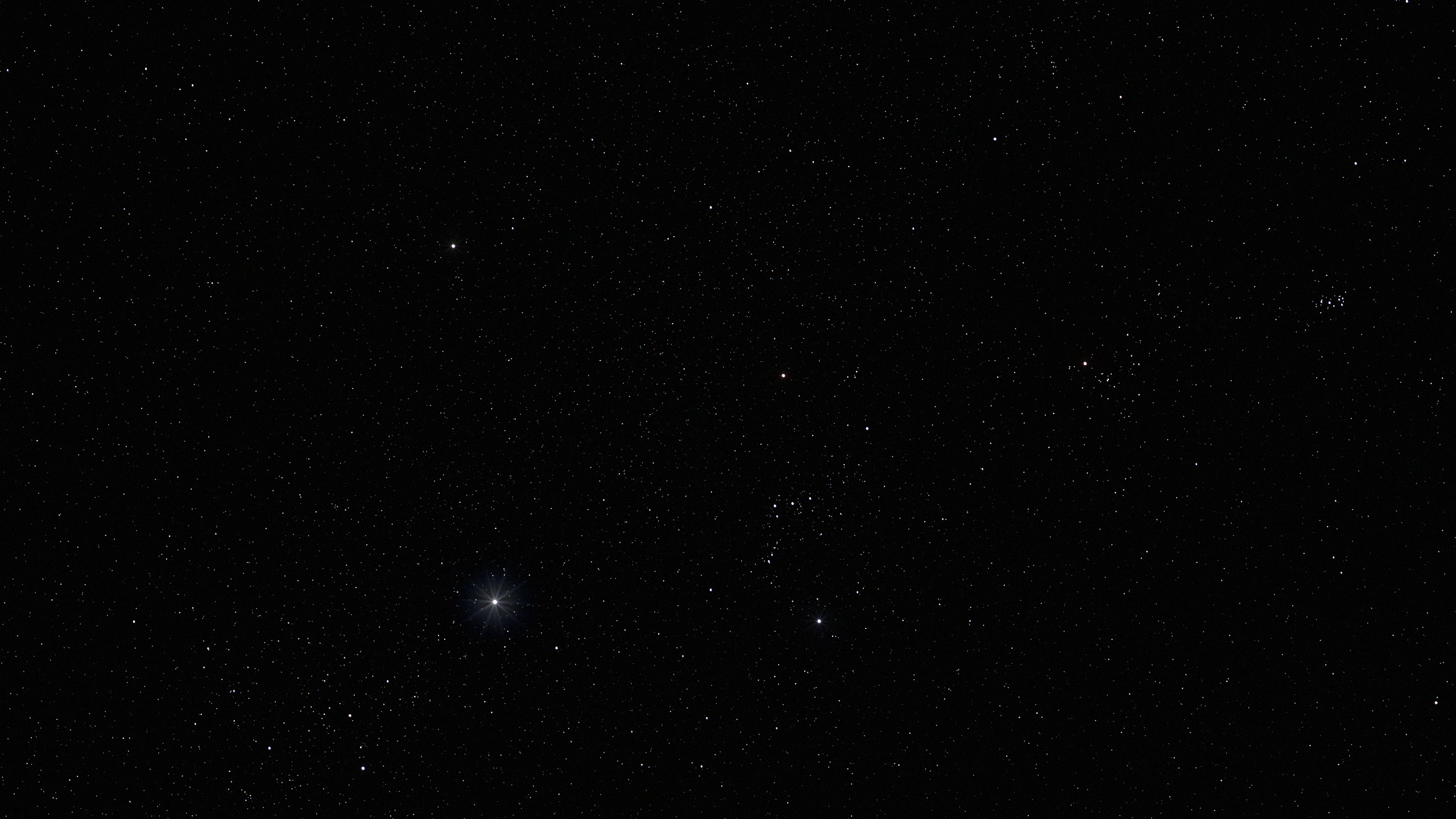 star field rendered above earth's atmosphere