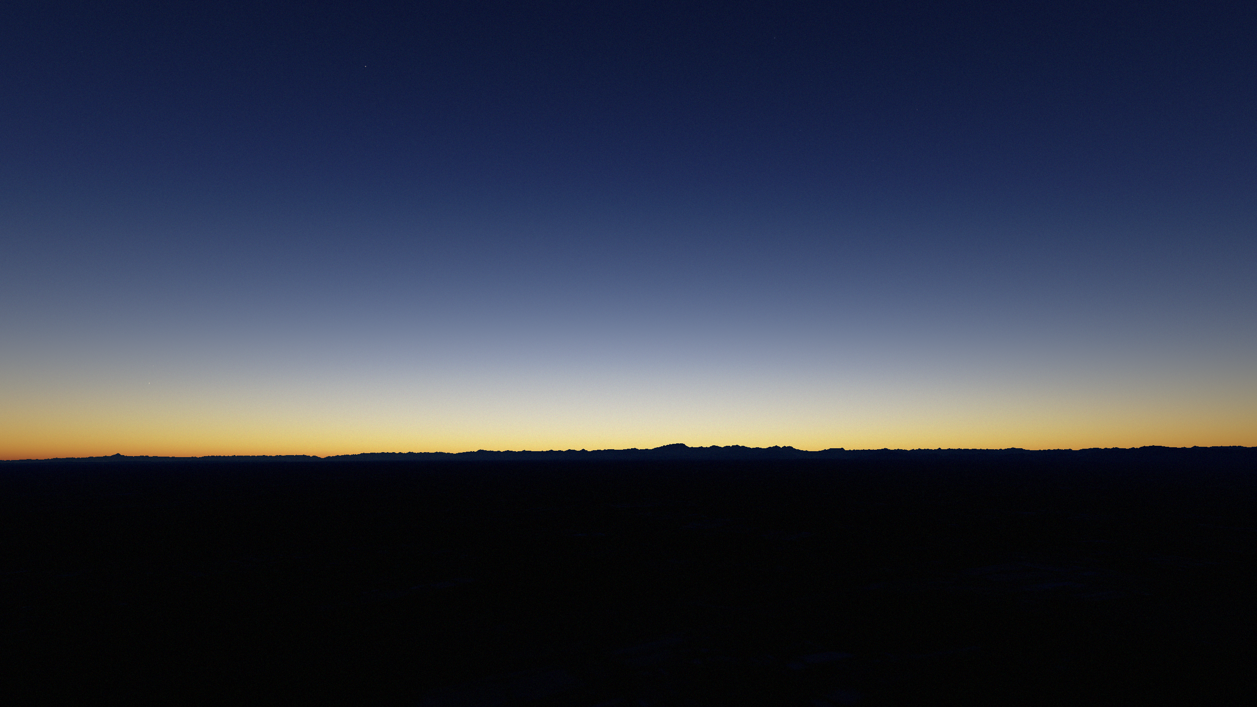 sunset rendered through earth's atmosphere